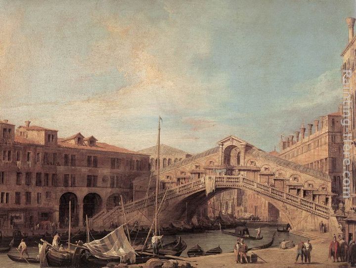 Canaletto Grand Canal The Rialto Bridge from the South